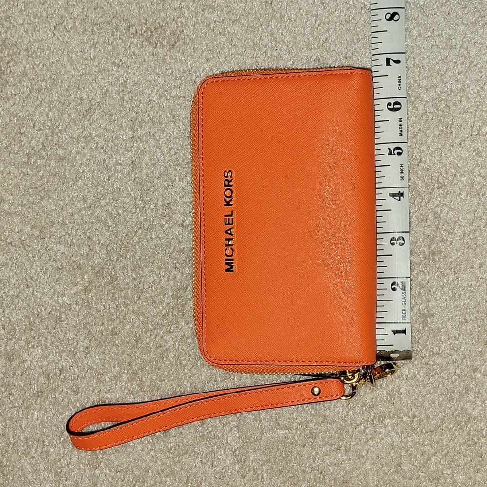 Clementine jet set MK wristlet